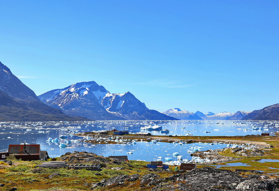 Atemberaubende Landschaften erwarten Sie in Grönland.