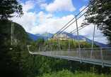 Wagen Sie sich über die spektakuläre Hängebrücke highline179 und genießen Sie einen einzigartigen Ausblick.