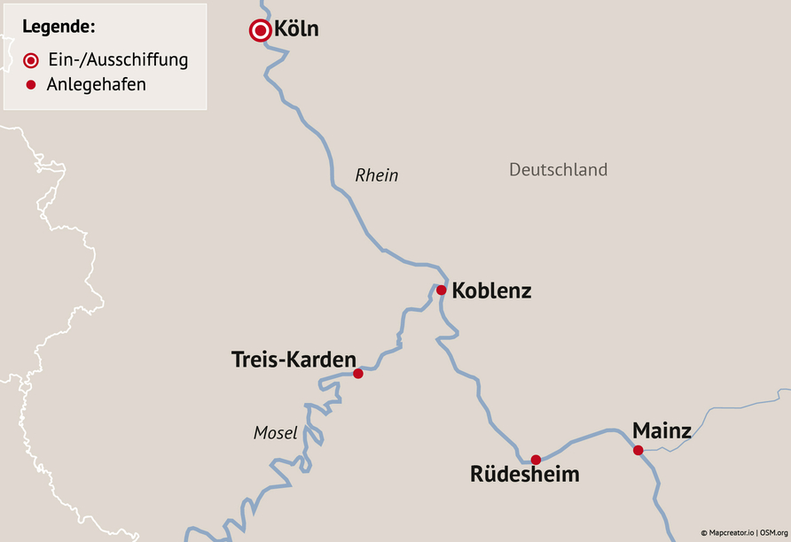 Ihre Reiseroute