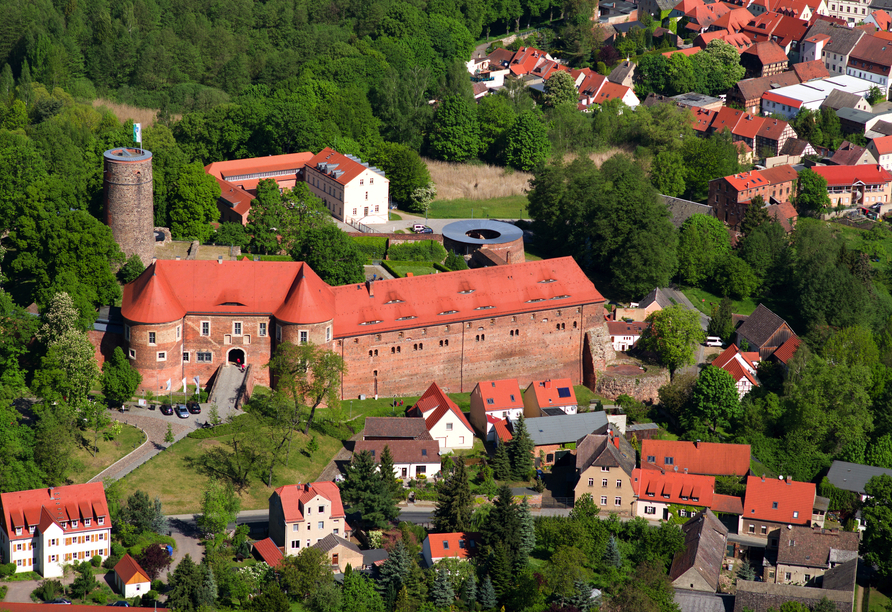 Die Burg Eisenhardt ist das Wahrzeichen von Bad Belzig.