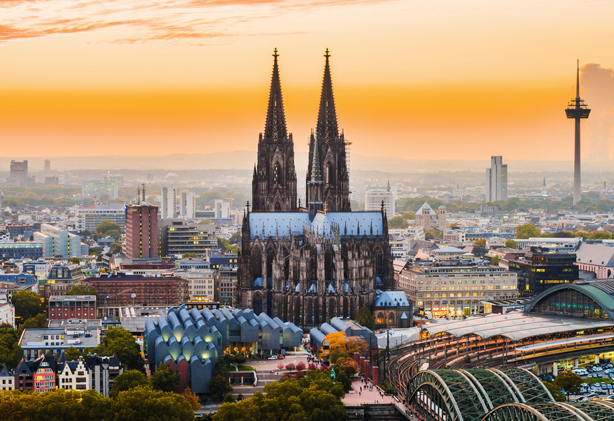 Köln ist Start- und Schlusspunkt Ihrer Flusskreuzfahrt.