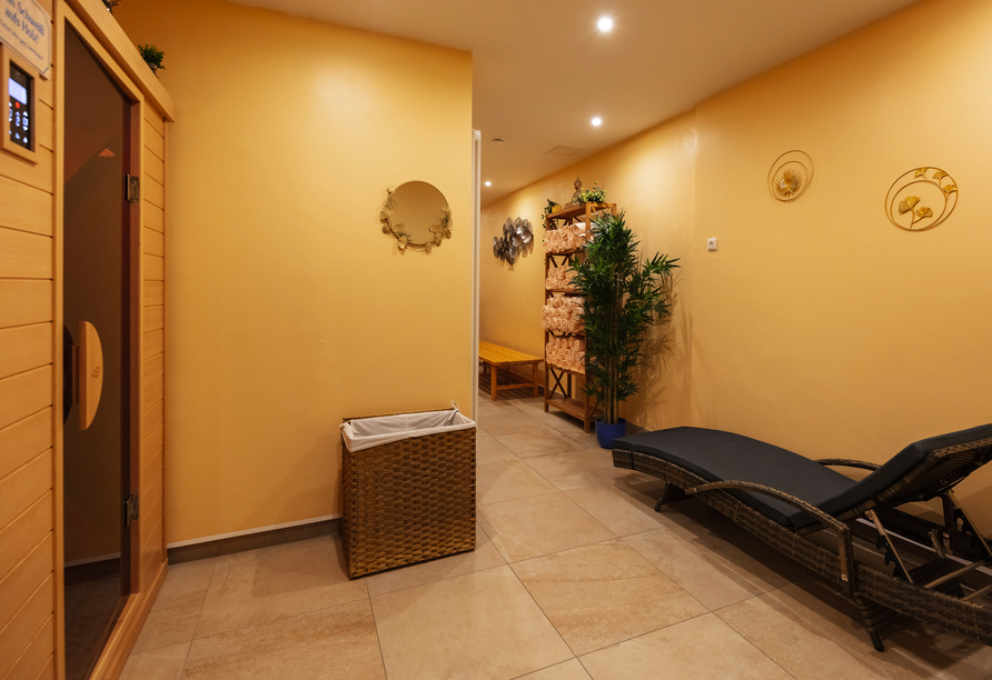 Lassen Sie es sich in der Sauna des Hotels gut gehen!