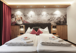 Beispiel eines Doppelzimmers Comfort im First Mountain Hotel Zillertal