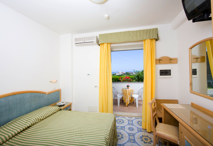 Beispiel eines Doppelzimmers im Hotel Terme Tramonto D‘Oro
