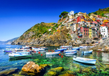 Der malerische Cinque Terre Nationalpark liegt nur rund 30 km von La Spezia entfernt. 