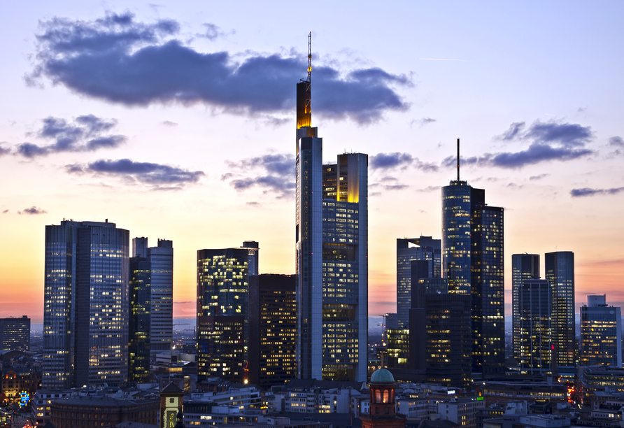 Die Skyline von Frankfurt am Main erinnert an New York.