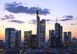 Die Skyline von Frankfurt am Main erinnert an New York.