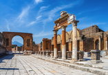 Besichtigen Sie die antiken Ruinen der Stadt Pompeji.