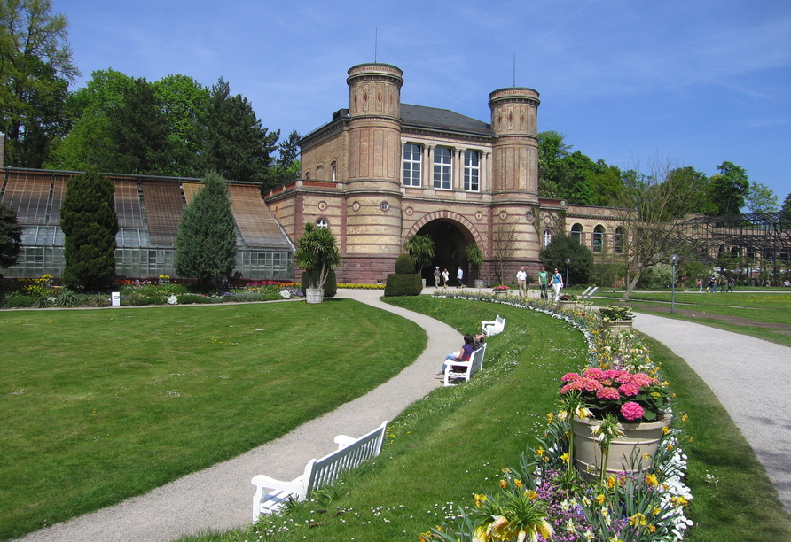 Das Torhaus des Botanischen Gartens Karlsruhe