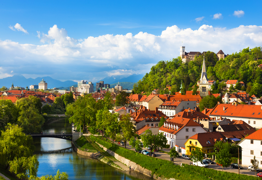 Freuen Sie sich auf die Besichtigung von Ljubljana, der malerischen Hauptstadt Sloweniens.