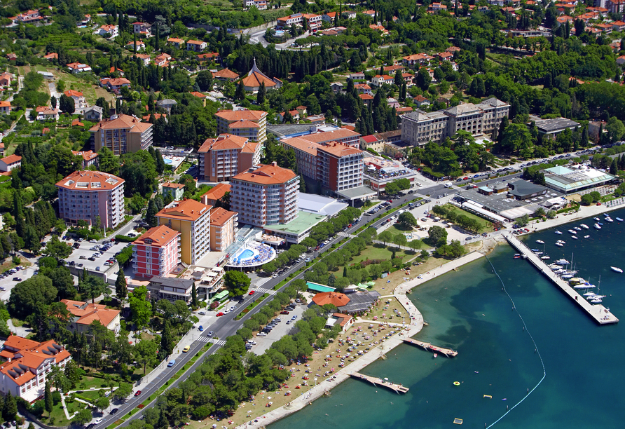 Luftansicht eines LifeClass Beispielhotels