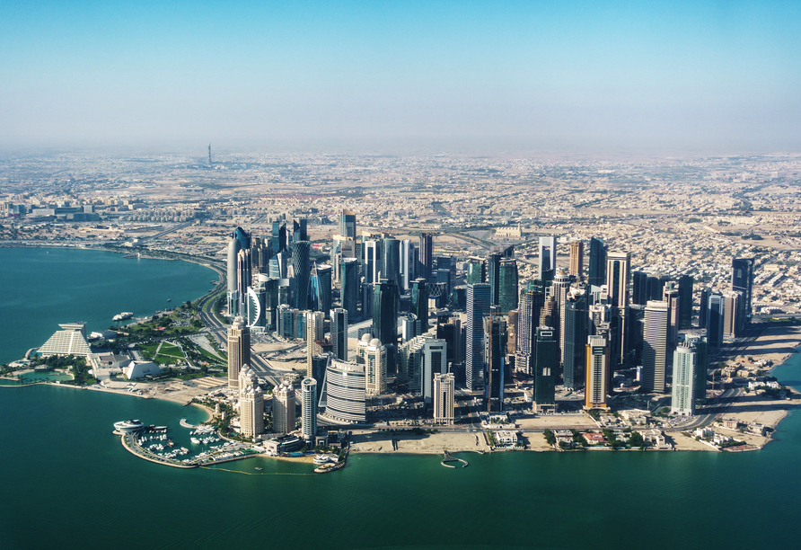 Faszinierende Skyline von Doha in Katar