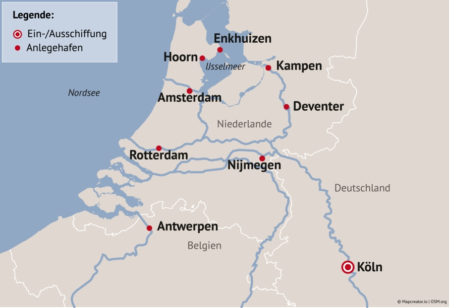 Ihre Reiseroute