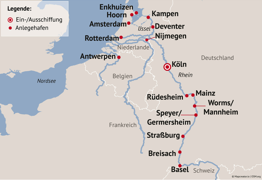 Ihre Reiseroute