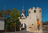 Die historische Burgmauer in Nierstein