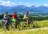 Fahren Sie mit Ihrem Rad durch Südtirol.