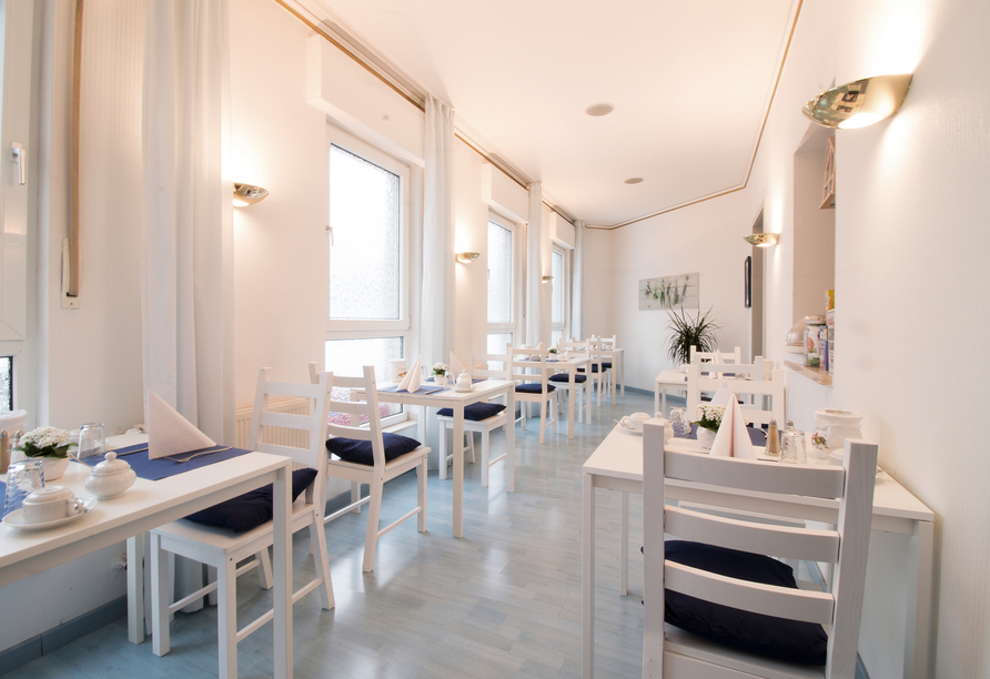 Der Frühstücksraum des Hotels zum Eisenhammer