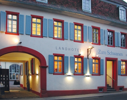 Außenansicht auf das Landhotel zum Schwanen in Osthofen