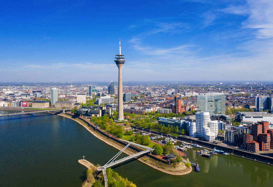 Ihre Flusskreuzfahrt startet und endet in Düsseldorf.