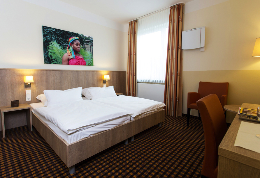 Beispiel eines Doppelzimmers im Hotel Saterländer Hof bei Nico