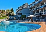 Poollandschaft im Hotel BQ Augusta Palma de Mallorca