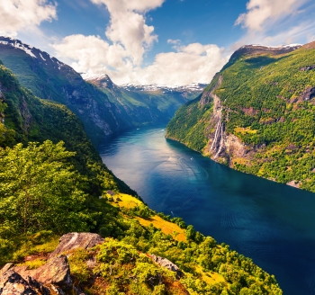 Der Geirangerfjord wird ein Höhepunkt Ihrer Kreuzfahrt durch die norwegischen Fjorde sein.