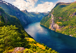 Der Geirangerfjord wird ein Höhepunkt Ihrer Kreuzfahrt durch die norwegischen Fjorde sein.