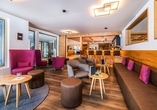 Die Lounge des Hotels Kristall-Saphir