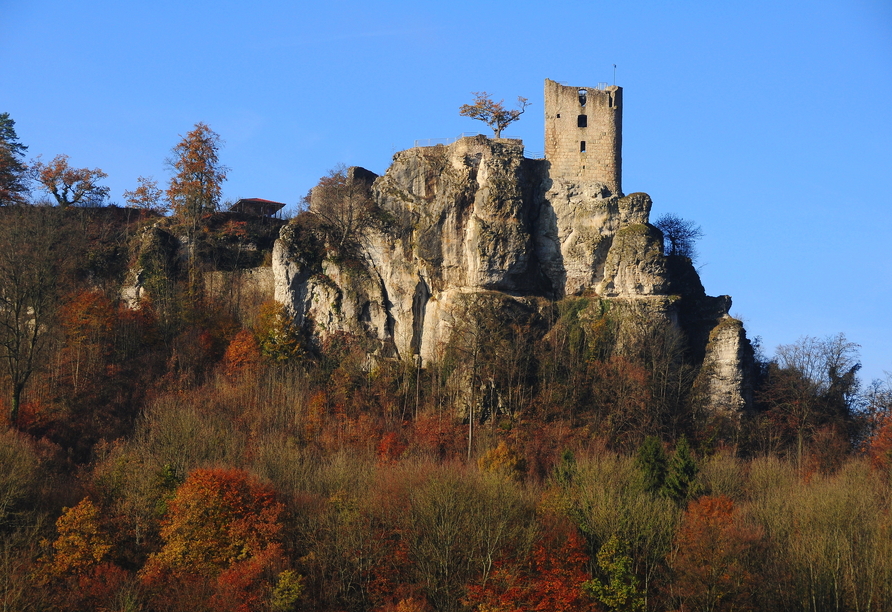 Die Burgruine Neideck in Wiesenttal