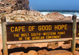 Bei einem optionalen Ausflug besuchen Sie das Kap der Guten Hoffnung.