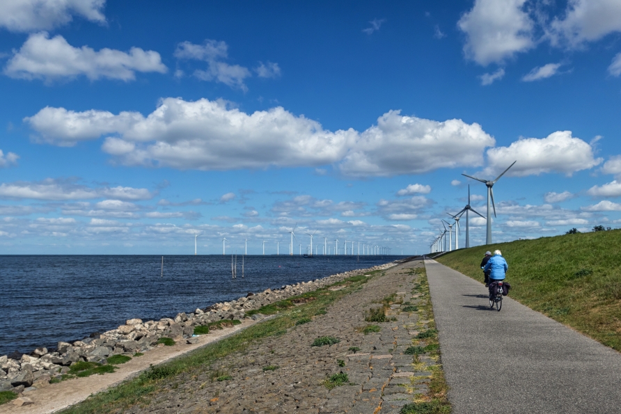 Erkunden Sie die Umgebung am Meer.