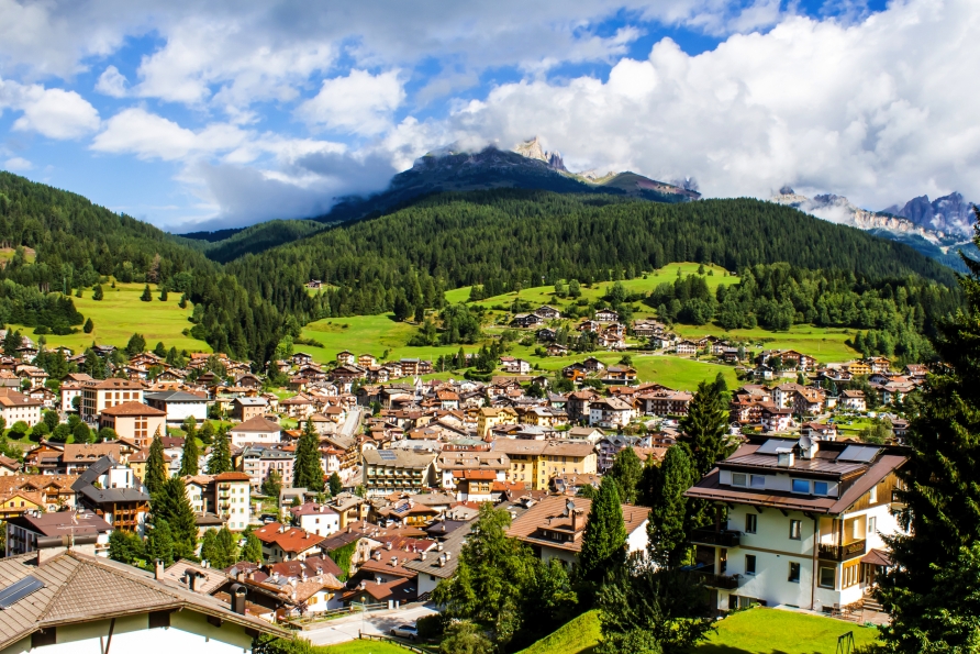 Aussicht über Ihren Urlaubsort Moena
