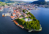 Blick über Bergen