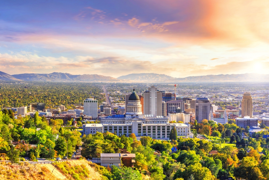 Luftansicht von Salt Lake City