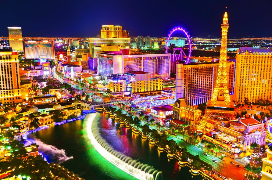 Schnuppern Sie in das Nachtleben von Las Vegas.