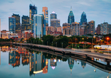 Die Skyline von Philadelphia wird Sie in Staunen versetzen. 