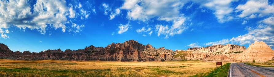 Im Badlands Nationalpark in Süddakota kommt man aus dem Staunen gar nicht mehr heraus.