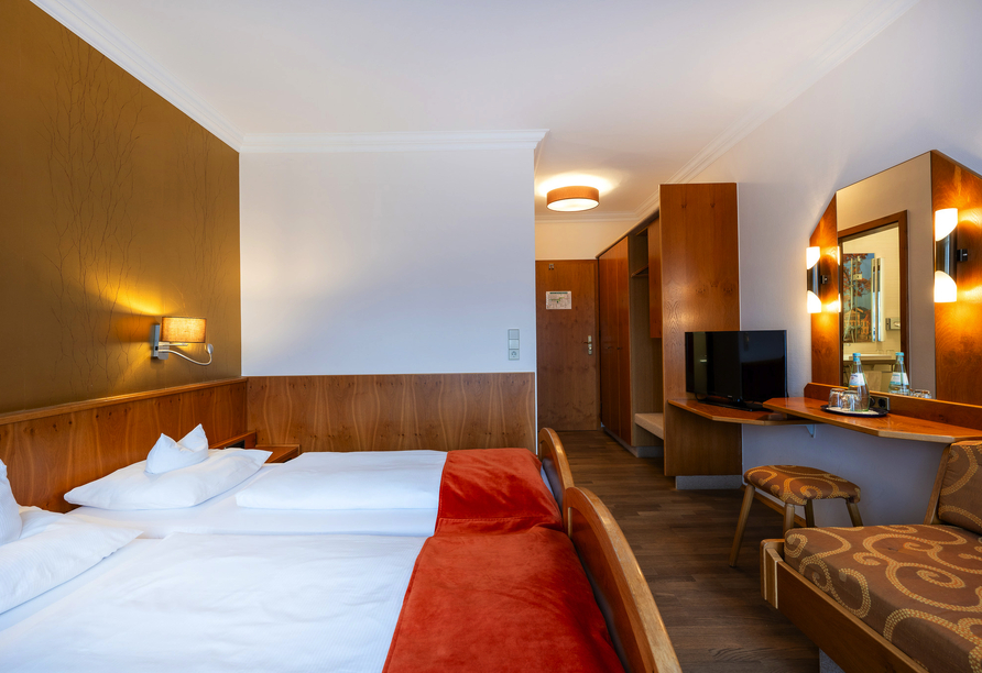 Beispiel eines Doppelzimmers Komfort im Landhotel Steiner