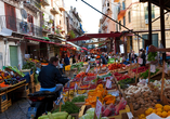 Palermo von seiner authentischen Seite: Traditioneller Markt mit regionalen Köstlichkeiten