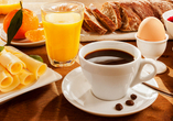 Stärken Sie sich am Morgen mit einem guten Frühstück.