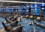 Im Fitnesscenter der Noordam bleiben Sie auch in Ihrem Urlaub aktiv.