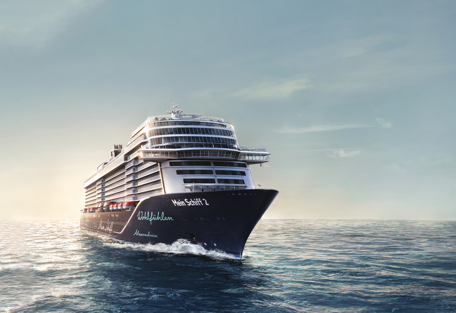 Mit der Mein Schiff 2 startet Ihre Karibik-Kreuzfahrt.