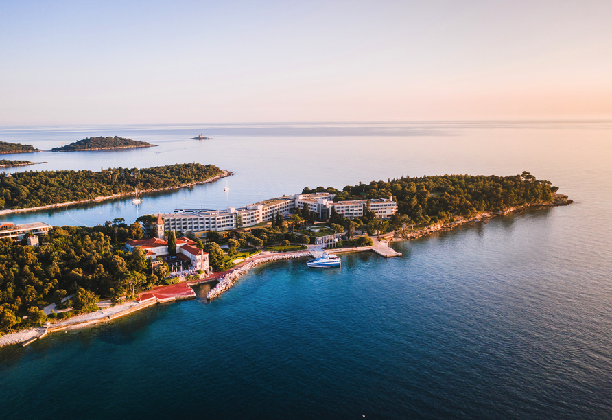Luftansicht Ihres Maistra Select Island Hotels Istra
