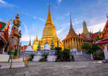 Der Wat Phra Kaeo Tempel im Zentrum von Bangkok