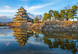 Die Burg Matsumoto zählt zu den prachtvollsten Burgen Japans.