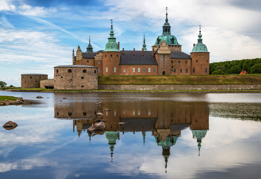 Am Renaissanceschloss Kalmar legen Sie einen Fotostopp ein.