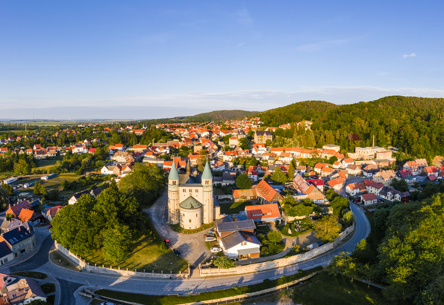 Luftansicht über Quedlinburg
