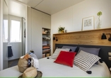 Beispiel eines Schlafzimmers im Mobilheim Molli