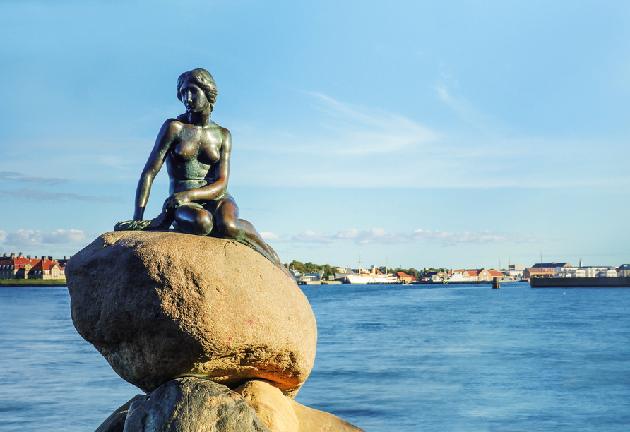 Die kleine Meerjungfrau ist das Wahrzeichen Kopenhagens, Ihr letzter Stopp.
