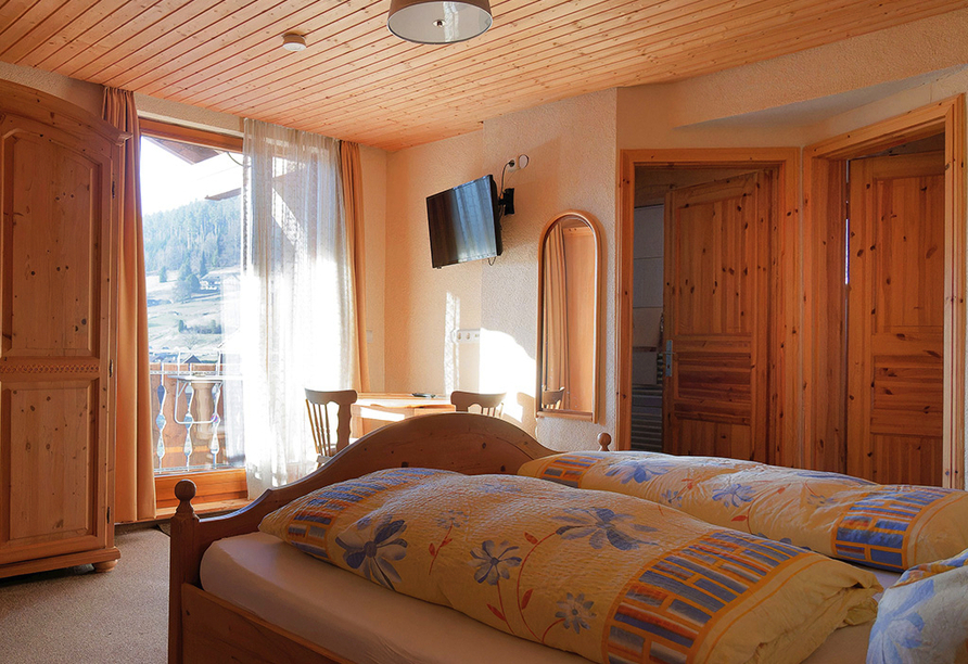Beispiel eines Doppelzimmers im Hotel-Gasthof Hirsch